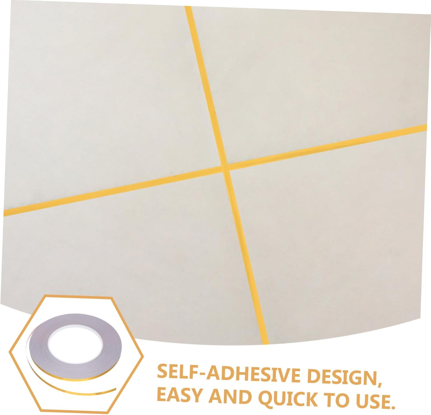 Angoily Caulking Strip for Bathroom Peel Stick Floor Tiles Tape Seam Sticker Wall Decor Sticker Decor image number 5