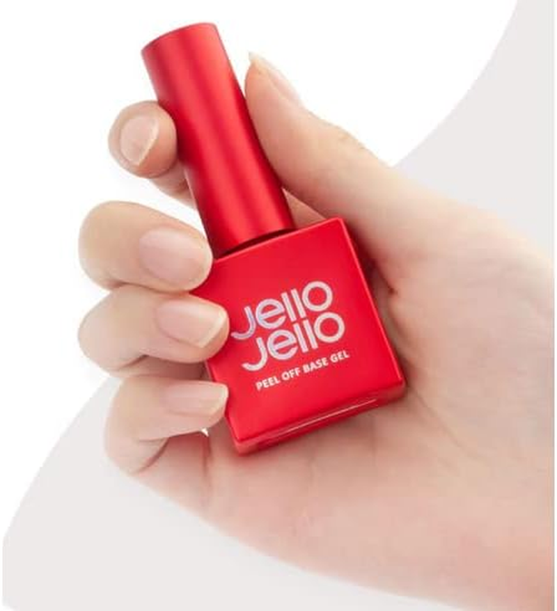 JELLO JELLO One Kill Set (Peel off Base Gel 10Ml + One Kill Remover 30Ml Set + 10 Cuticle Sticks) | Gel Remover, Nail Repair and Health, Easy Remover Gel Nail, Self Gel Nail image number 2