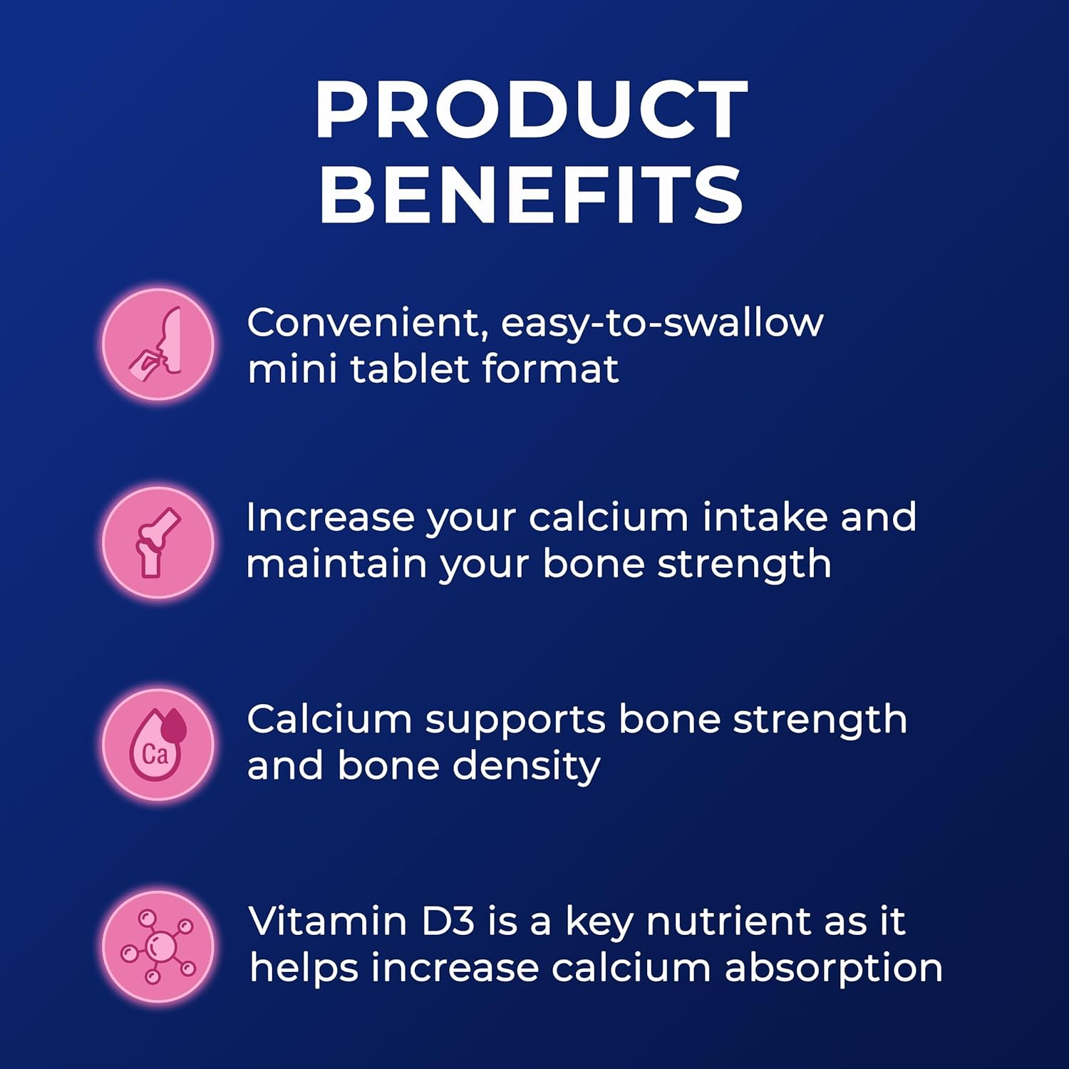 Ostelin Calcium and Vitamin D3 Mini Tablets (250 Tablets) image number 2