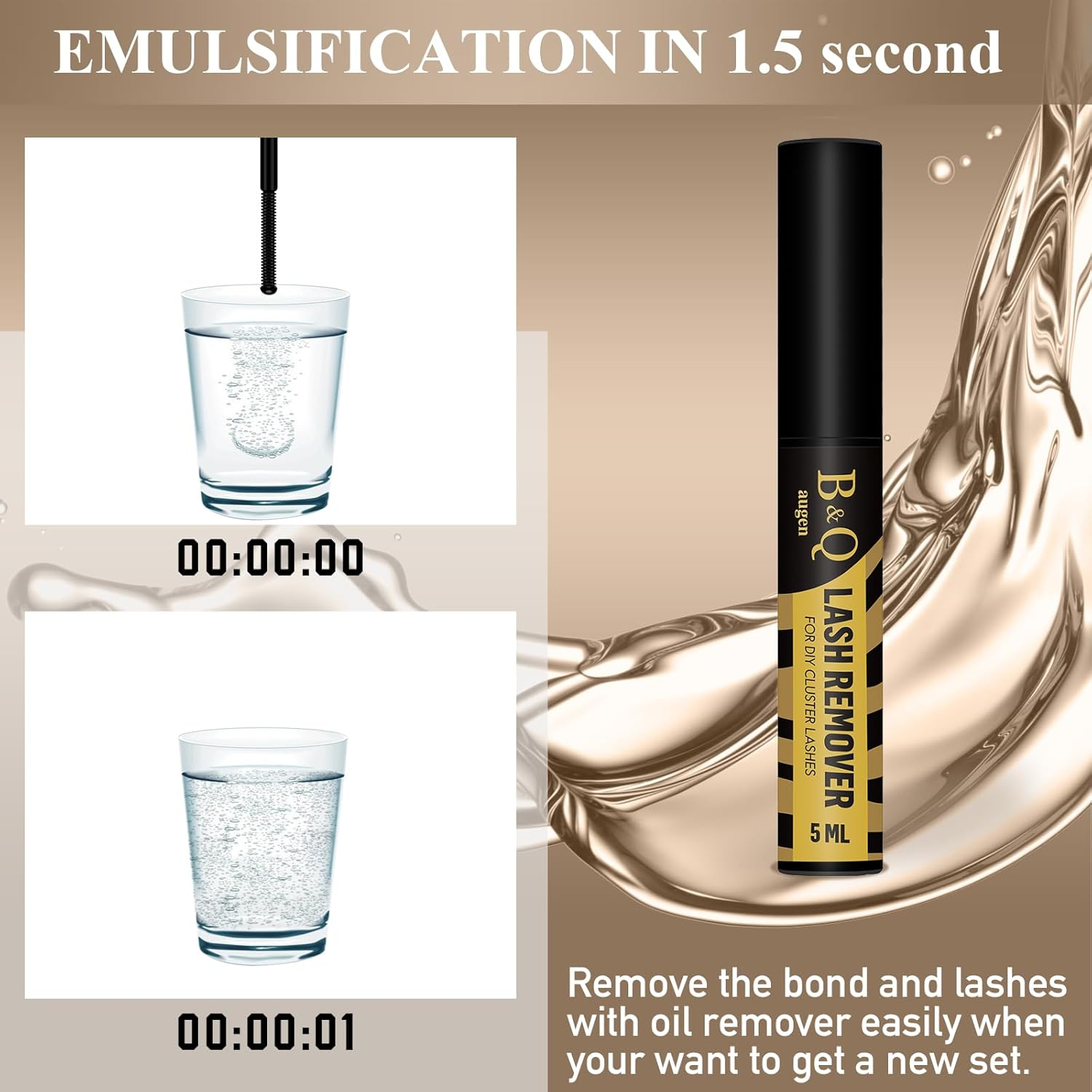 B&Qaugen DIY Lash Extension Kit B07 Lash Cluster Christmas DIY Eyelash Kit Individual Lashes Clusters with Mascara Brush Glue Remover Lash Applicators for DIY Eyelashes Extensions (Kit,B07) image number 3