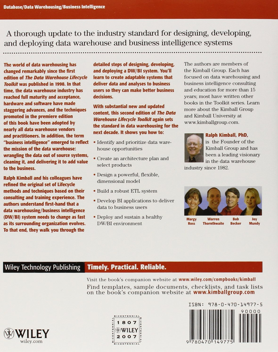 Kimball'S Data Warehouse Toolkit Classics, 3 Volume Set image number 3