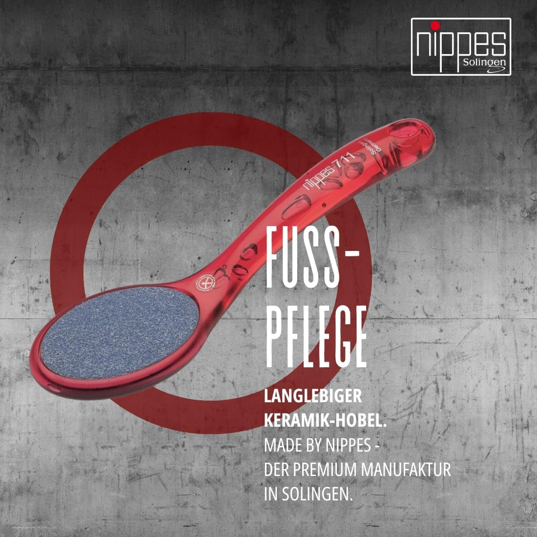 Nippes Ceramic Rasp Blue | Ceramic Callus Rasp Foot | Double-Sided | Coarse and Fine | Callus Remover for Feet | Callus Foot Care