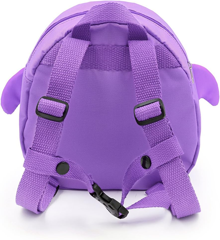 Hipiwe Baby Toddler Walking Safety Backpack Little Kid Boys Girls Anti-Lost Travel Bag Harness Reins Cute Cartoon Penguin Mini Backpacks with Safety Leash for Baby 1-3 Years Old, Purple, - Pink image number 7