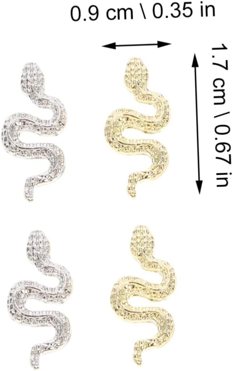 Beaupretty 40 Pieces Small Snake Nail Charms Creative Nail Decoration for DIY Nail Art for Manicure for Women image number 3