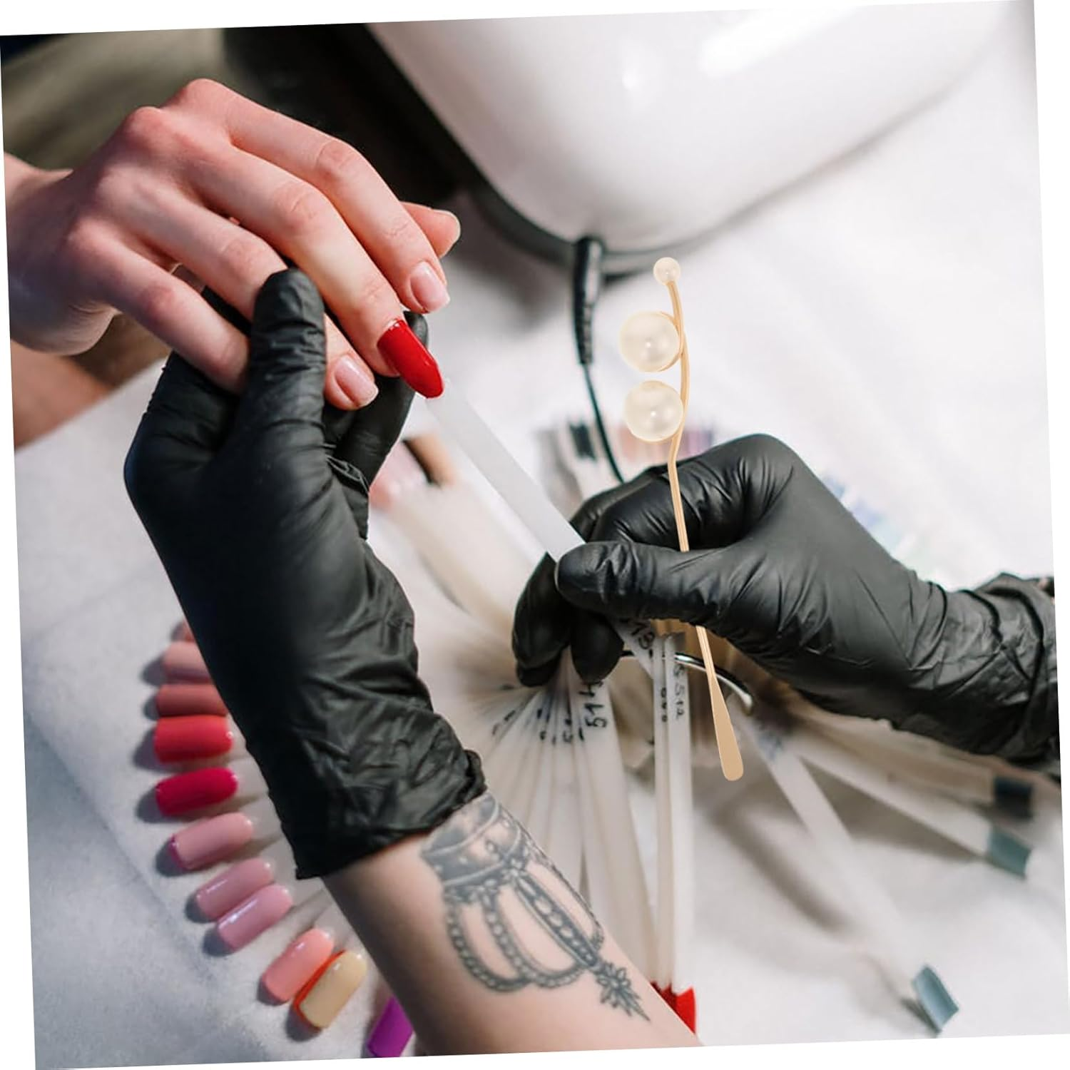 OATIPHO Nail Gel Stirring Rods Nail Art Mixing Spatula Spoon for Women Manicure Supplies image number 1