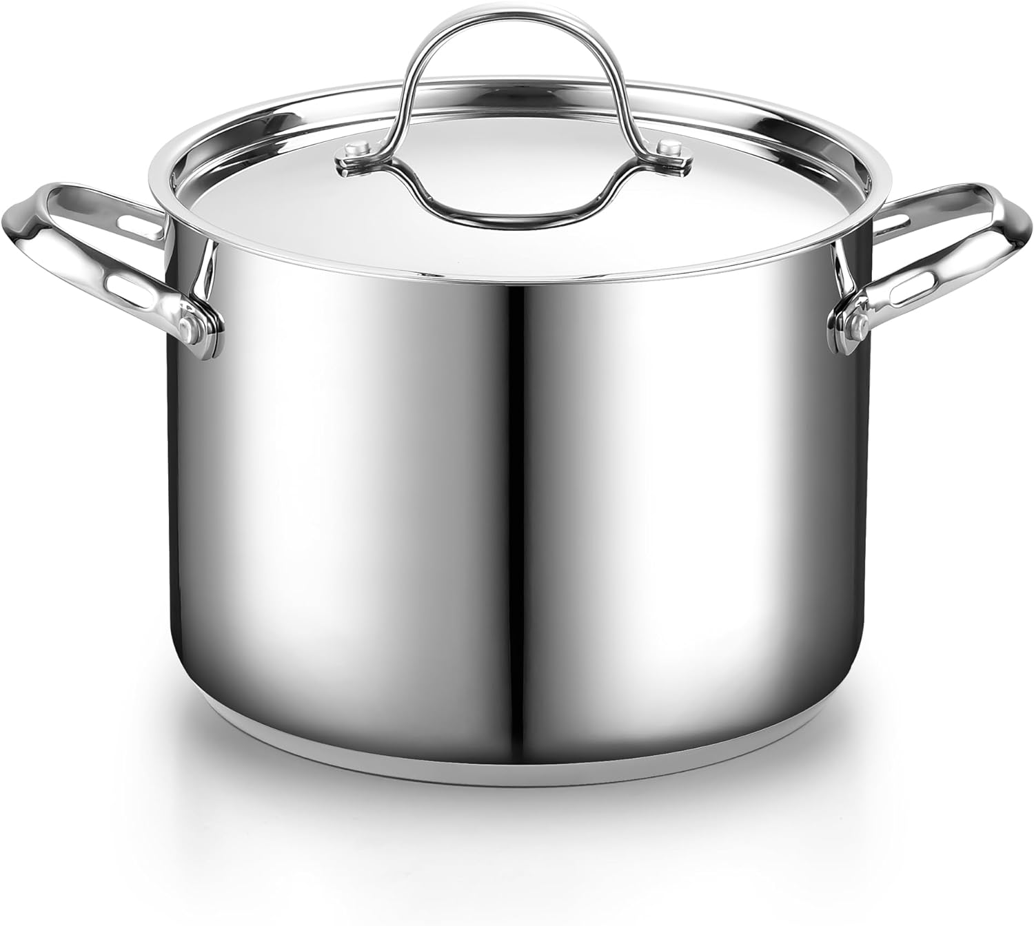 Cooks Standard 18/10 Stainless Steel Stockpot 8-Quart, Classic Deep Cooking Pot Canning Cookware with Stainless Steel Lid, Silver image number 6