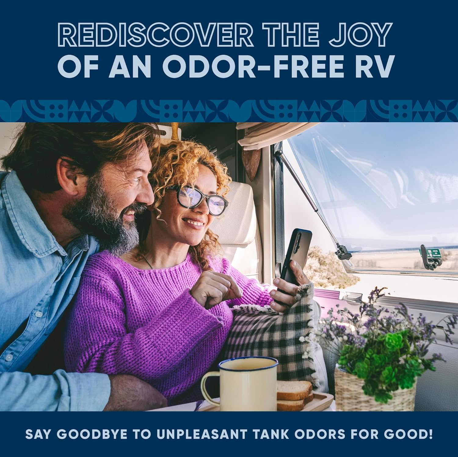 Eco Strong RV Toilet Treatment | RV Black Tank Treatment | RV Holding Tank Digestor, Odor Eliminator, and Cleaner | Perfect for Campers, Rvs, Boats, 16 Treatments, Lavender