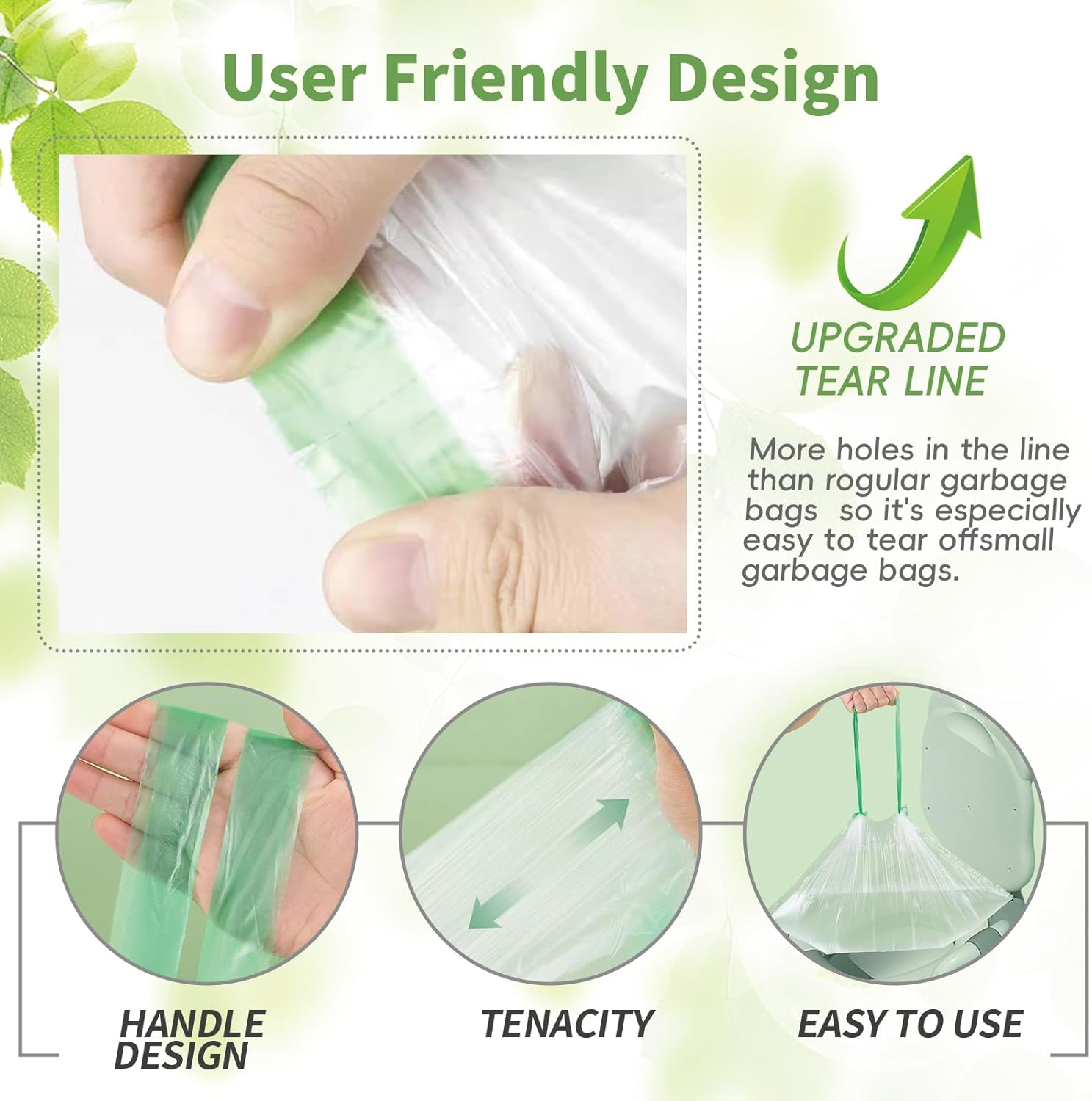 300 PCS Portable Potty Chair Liners with Drawstring,Disposable Training Toilet Seat Potty Bags for Kids Toddler Pet Outdoors 17.3X9.4 Inch Toilet Seat Cleaning Bag (15 Rolls) image number 1