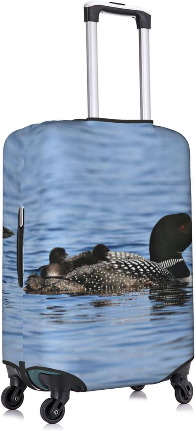 Odddot Loon Birds Print Travel Luggage Cover,Suitcase Protector Cover, Washable Baggage Covers,For 18-32 Inch Luggage, Loon Birds, X-Large image number 4