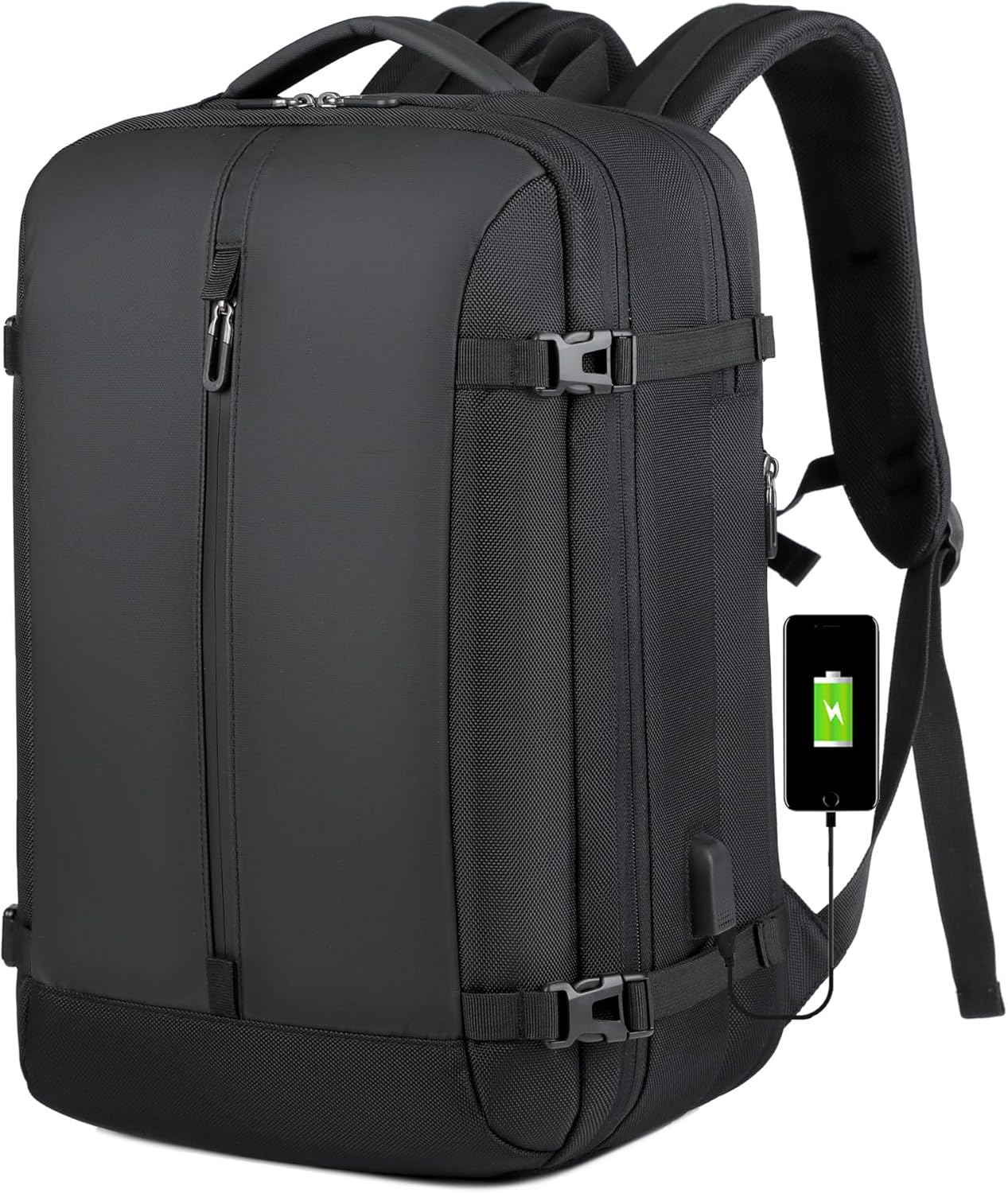 YOUYICI Travel Carry on Backpack, 40L Extra Large Backpack with USB Charging Port, College Backpack Airline Approved Business Work Bag Fits 17 Inch Computer for Men Women image number 1