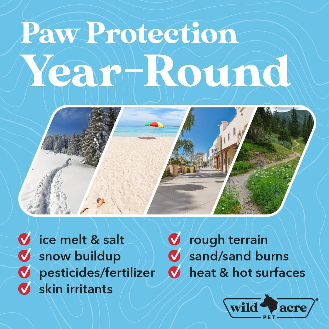 Wild Acre Dog Paw Balm 2.65Oz - Paw Balm for Dogs in an Easy Stick Applicator - Dog Paw Protector for Dry, Cracked Paws