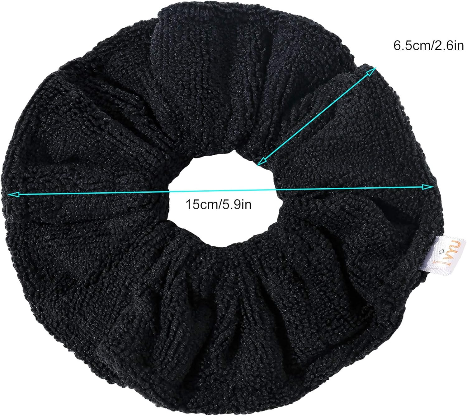 Ivyu Microfiber Hair Drying Scrunchies Towel Fiber Large Big Scrunchie for Curl Hair for Shower Wet anti Frizz Hair Products Absorbent Fast Terry Cloth Sleep Scrunchy image number 2