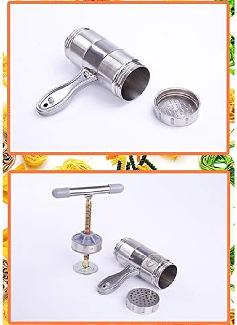 Kitchenware Gadgets Household Stainless Steel Manual Pasta Machine Hand Pressure Noodle Machine Noodle Maker with 5 Models Kitchenware Gadgets image number 1
