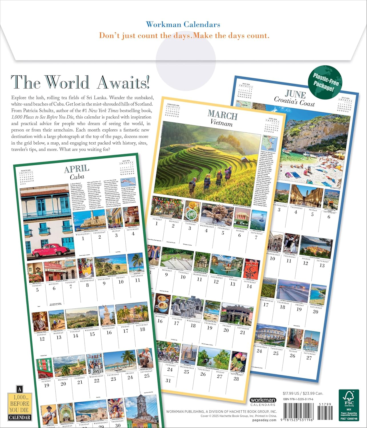 1,000 Places to See before You Die Picture-A-Day Wall Calendar 2026: a Traveler'S Calendar image number 2