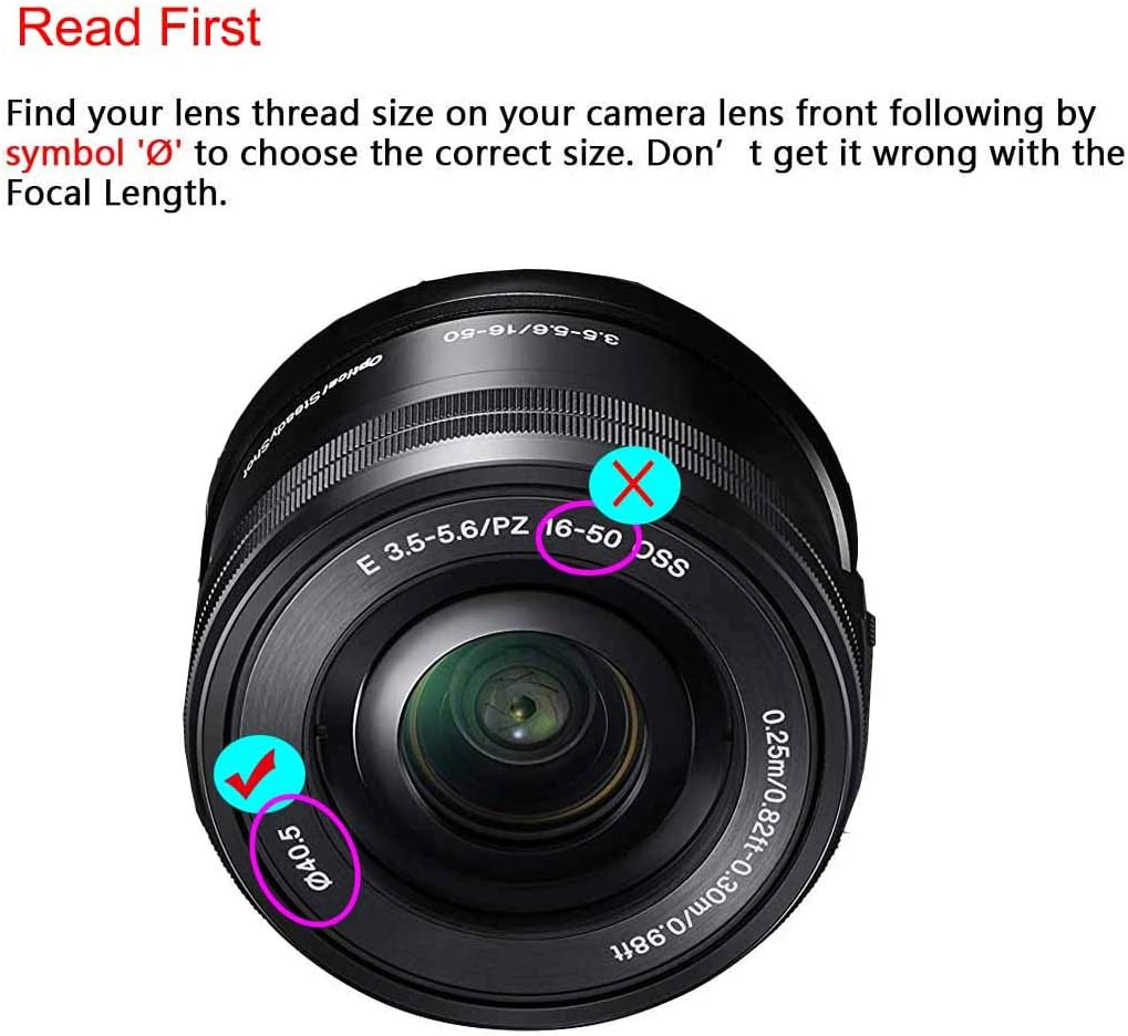 40.5Mm Lens Cap for Sony E-Mount 16-50Mm F3.5-5.6 Lens for Sony Alpha A6500 A6400 A6300 A6000 A5100 A5000 Camera, ULBTER Lens Cap & Lens Cover Keeper Leash -3 image number 3