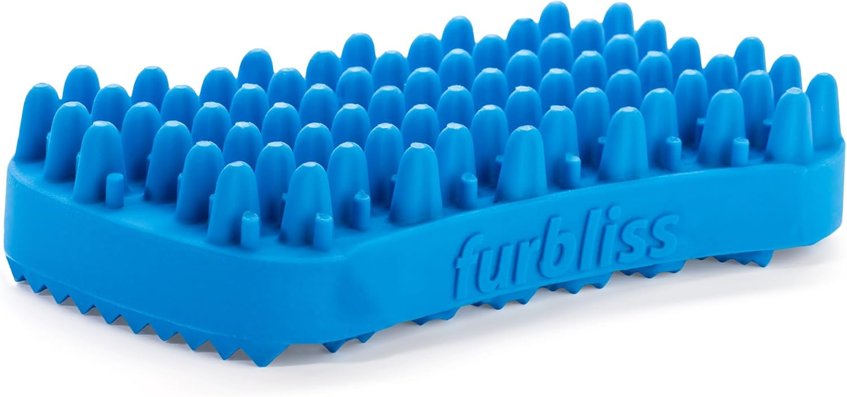 Vetnique Labs Furbliss Dog Brush for Small Dogs, Cats and Pets with Short Hair, Grooming Bathing Massaging Deshedding Multi-Functional Wet or Dry Silicone Brush (Short Hair Brush)