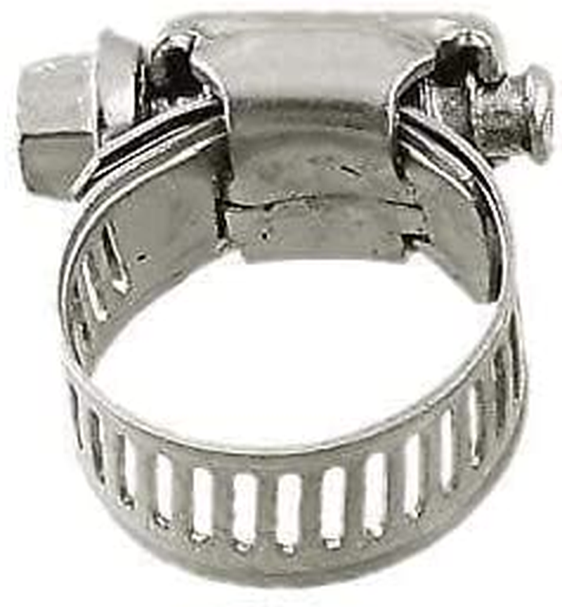 20Pcs - Stainless Steel Adjustable Clamps 14-27Mm Size Range Worm Gear Fit 1/2" 5/8" 3/4" Garden Hose (1 Pack) image number 1