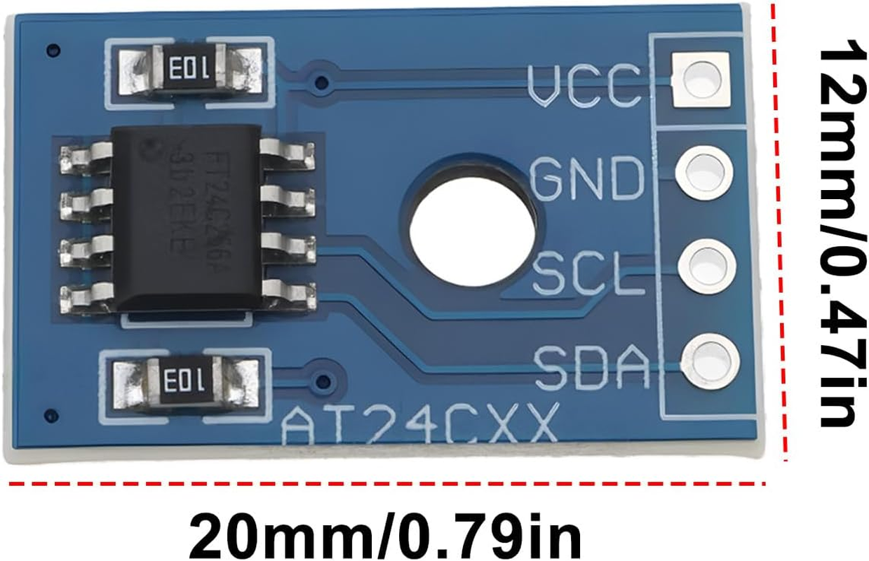Create Idea 6X AT24C256 SMD Memory Module I2C Interface Serial EEPROM 2.7-5.5V 5Ma Suitable for Data Storage Module