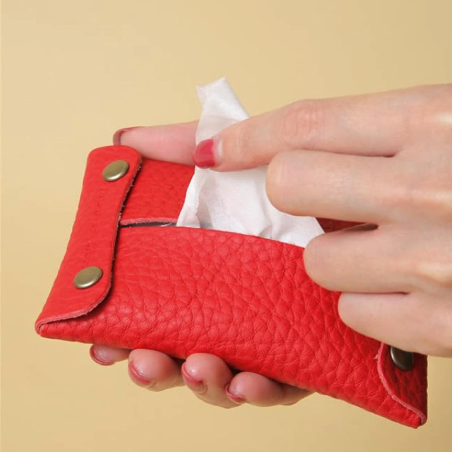 Sanitary Napkin Storage Bag - Travel Tissue Holder, Small Facial Tissue Holder | Tissue Storage Bag, Reusable Tissue Travel Bag, Sanitary Bags image number 3