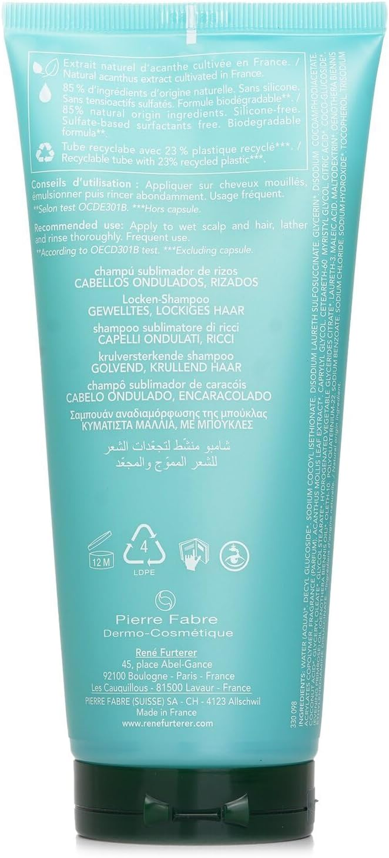 Rene Furterer Sublime Curl Activating Shampoo image number 2