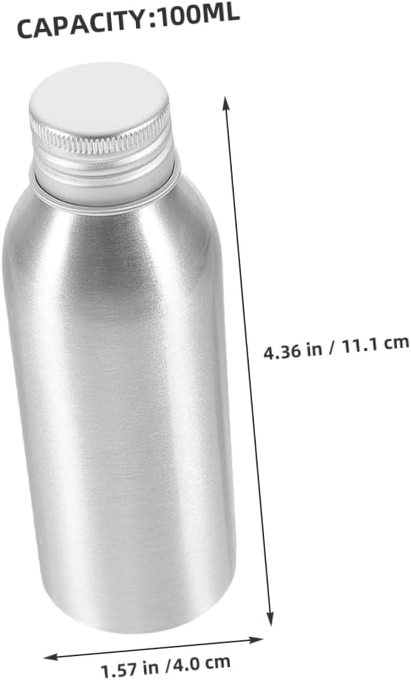 BESTYASH 5Pcs Travel Essential Oil Bottles Aluminum Oil Jars Refillable Dispensers Leakproof Empty Aluminum Bottles for Fragrance image number 3