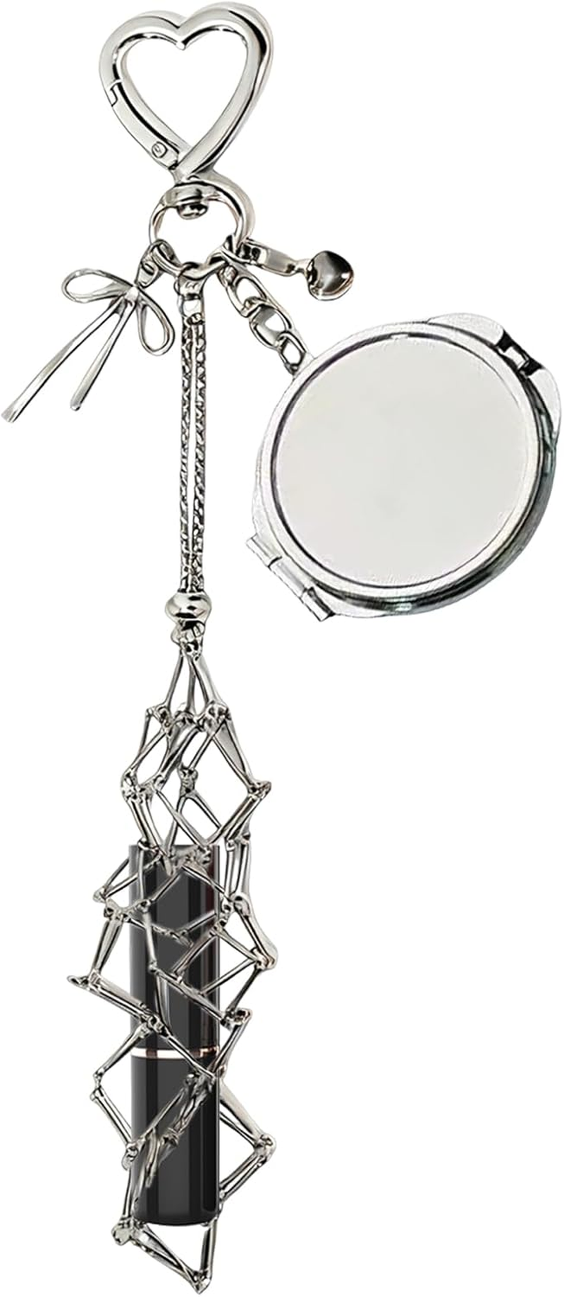 Lip Balm Holder - Portable Cosmetic Organizer with Mirror, Lipstick Case Keychain, for Women Girls Wallet Purse Backpack Christmas Stocking Stuffers, Travel Accessory for Daily Touch-Ups image number 3