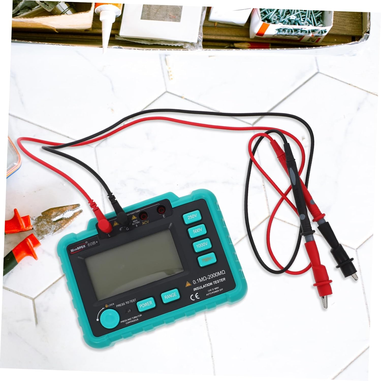 KICHOUSE Digital Insulation Resistance Tester LCD Display Auto Electrical Tools to Dc Conversion image number 4
