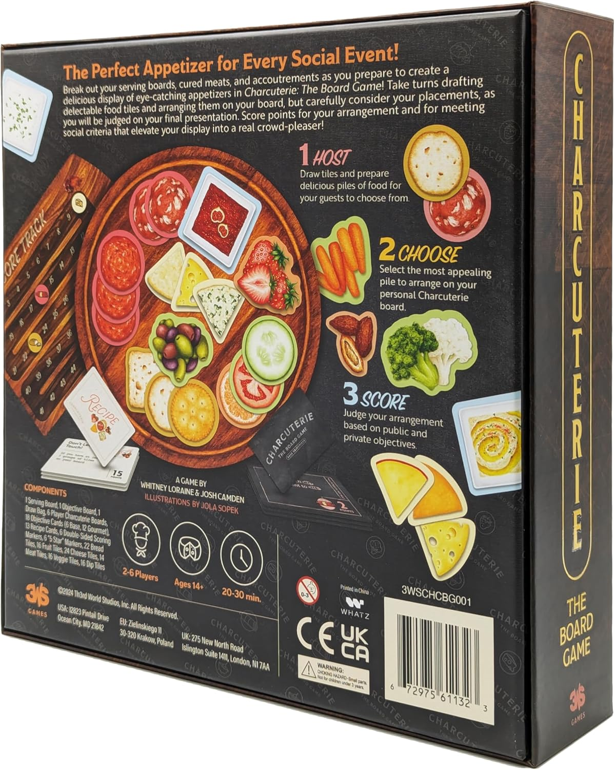 Charcuterie: the Board Game by Th3Rd World Studios, Strategy Board Game, for 2 to 6 Players and Ages 14+ image number 1