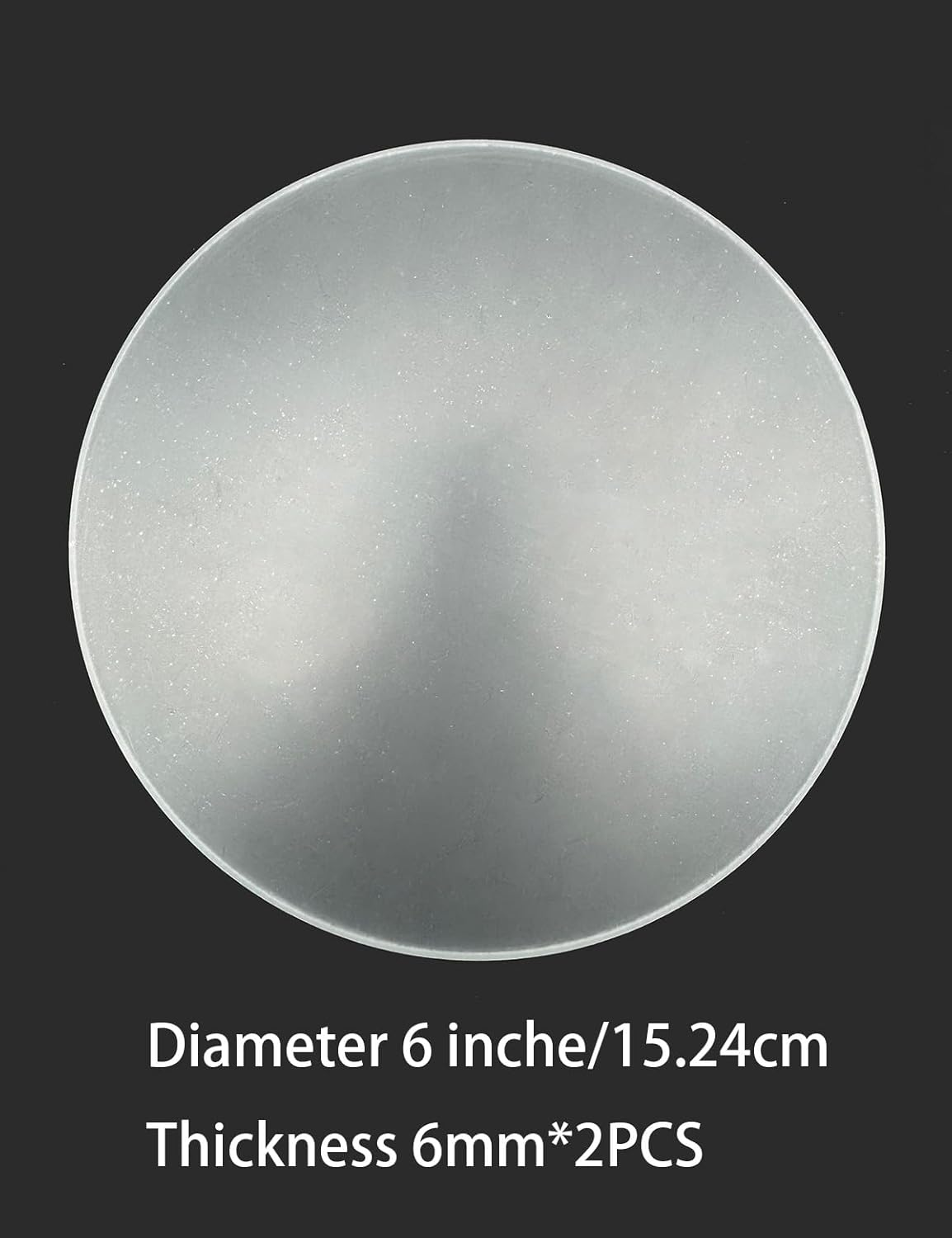 Virellisee 2Pcs round Acrylic Sheet 1/4 Inch Thick(6Mm),6 Inch Diameter Clear Plexiglass Sheets,Clear Acrylic Circle, Cake Disk, Table Top, Acrylic Backdrop (6Inch) image number 6