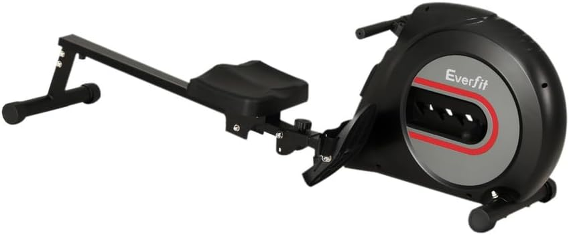 Everfit Elastic Rope Resistance Rowing Machine, Foldable Rower Home Gym Fitness Equipment Cardio Workout Exercise, Adjustable 4 Levels 150KG Weight Capacity Black image number 1