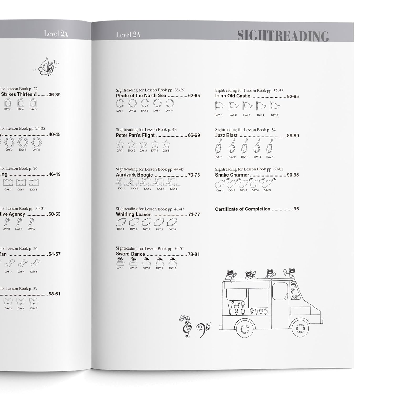 Faber Piano Adventures Level 2A Sightreading Book