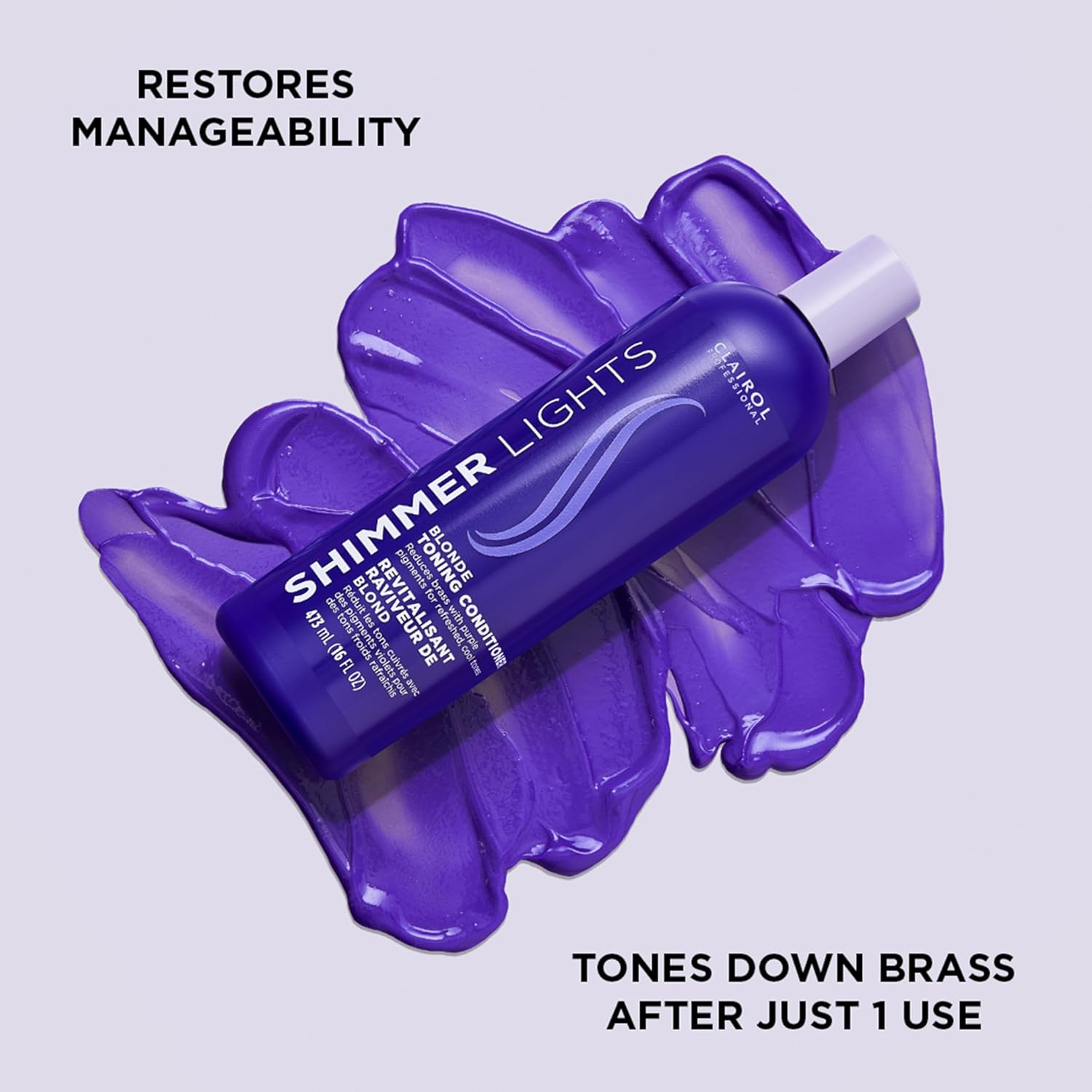 Shimmer Lights Blonde and Silver Conditioner by Clairol for Unisex - 16 Oz Conditioner image number 3