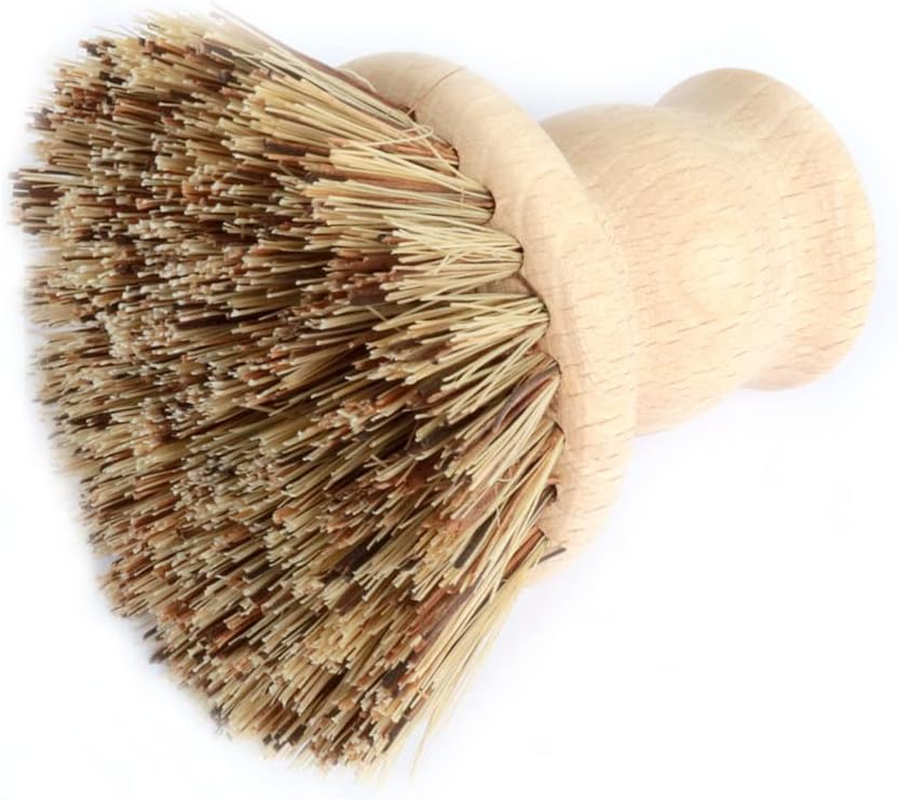 Redecker Wood Kitchen Brush Hard Plant Fiber Mix Brown image number 1