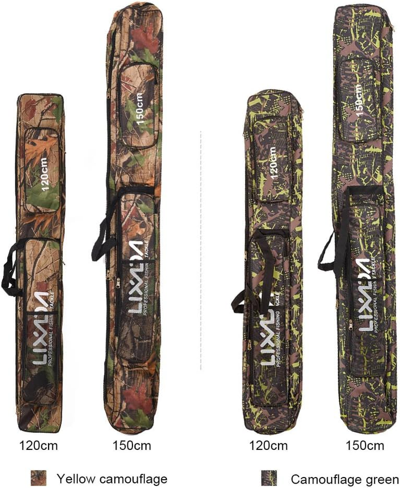 Mingzhe Fishing Bag Double Layer Large Capacity Fishing Rod Tackle Bag 120/150Cm image number 3