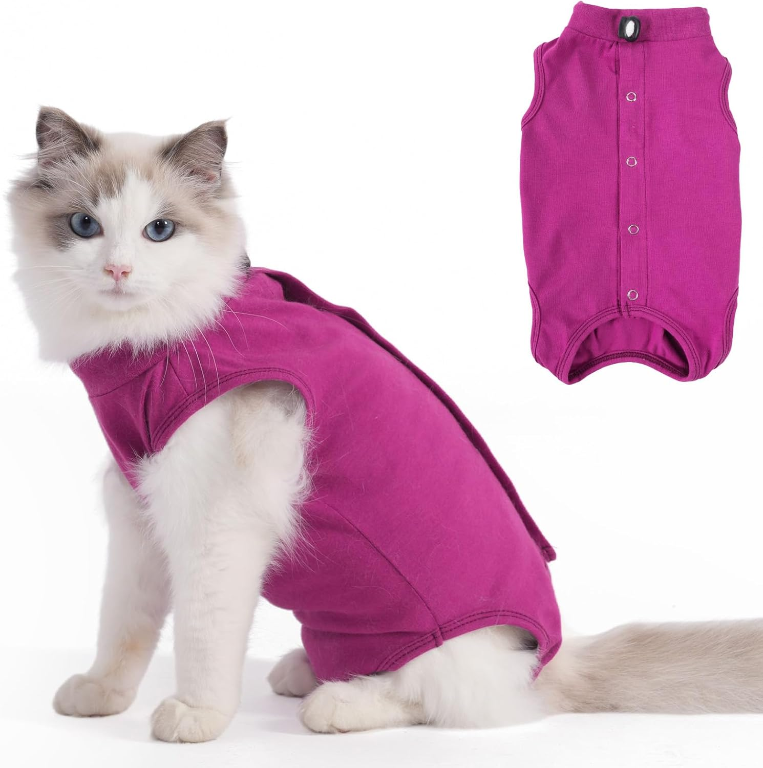 Axcimond Cat Body Surgery Leak Protection Cat Body Operation Castration Body for Cats after Surgery Castration Cat Suit Cat Clothing Surgical Body Cat Collar Alternative