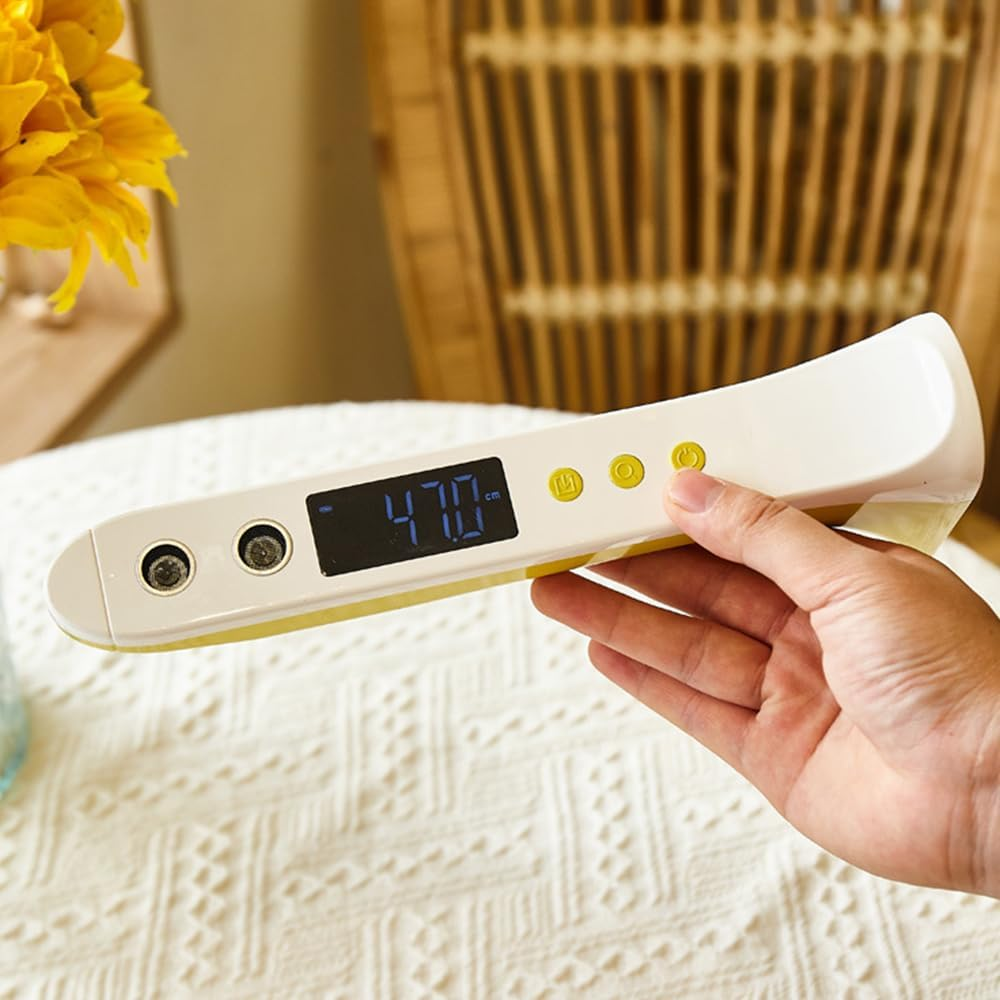 TOMVAES Ultrasonic Height Measuring Stadiometer,Portable Handheld Cordless Height Measurement Device Height Measurement Growth Chart,For Children and Adults with Temperature Display Decor image number 6