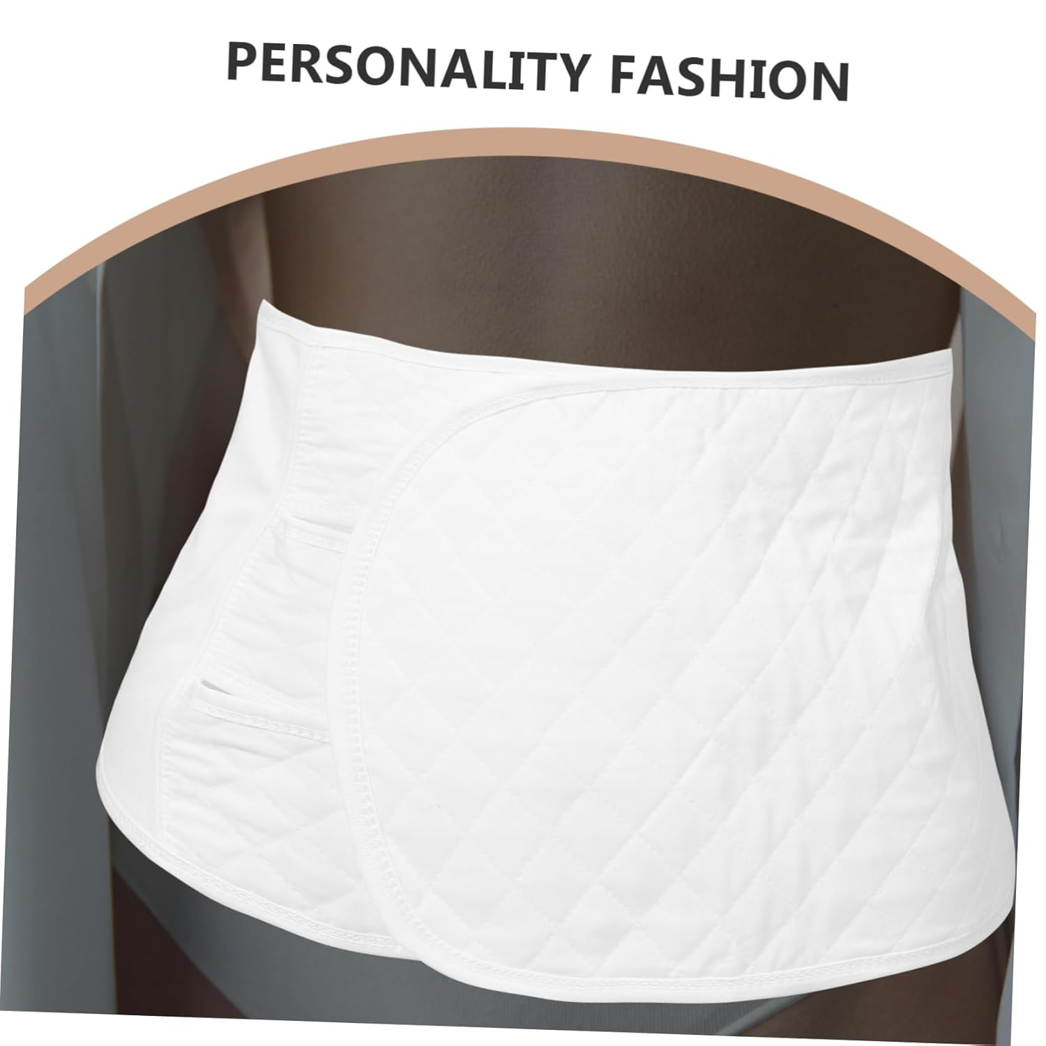 Pregnancy Belly Band Maternity Support Belt for Women Postpartum Waist Trainer Comfortable Breathable Adjustable Lumbar Support image number 3