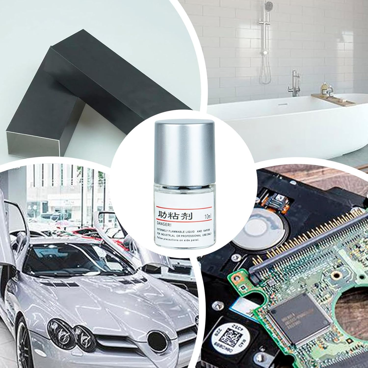 Adhesion Promoter Primer - Home Adhesion Promoter,10Ml Bottle High Performance Adhesion Promoter for Automotive Industrial Home image number 2