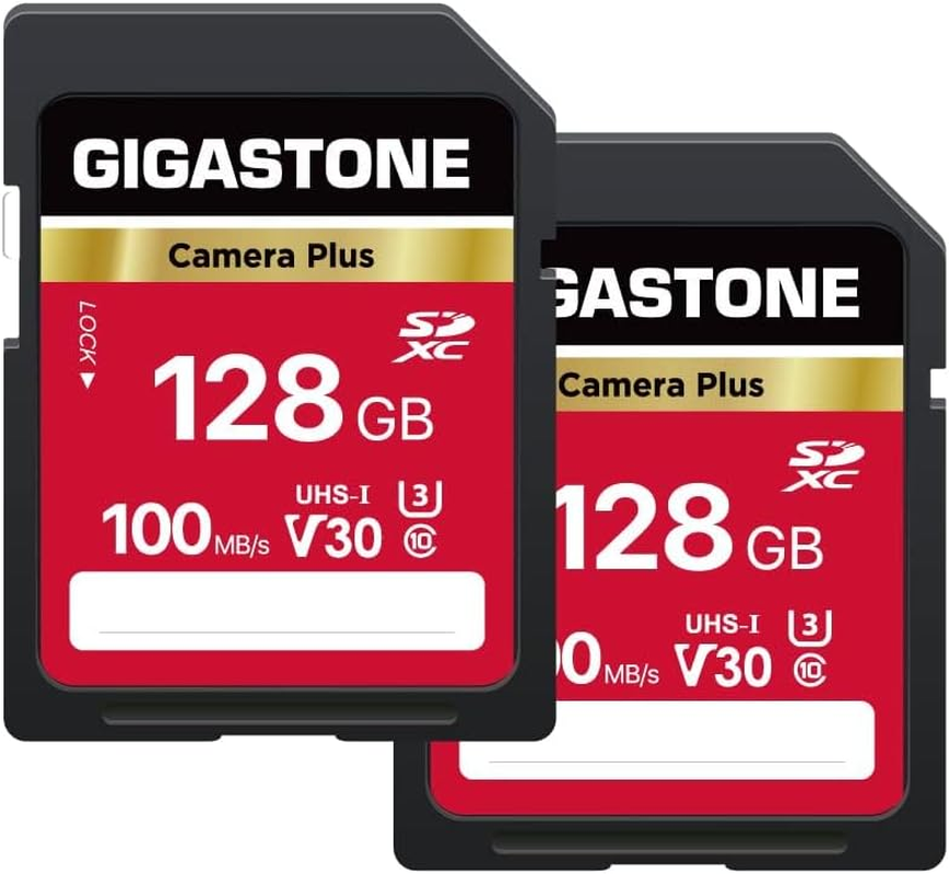 Gigastone 64GB 5-Pack SD Card V30 SDXC Memory Card High Speed 4K Ultra HD UHD Video Compatible with Canon Nikon Sony Pentax Kodak Olympus Panasonic Digital Camera, with 5 Mini Cases