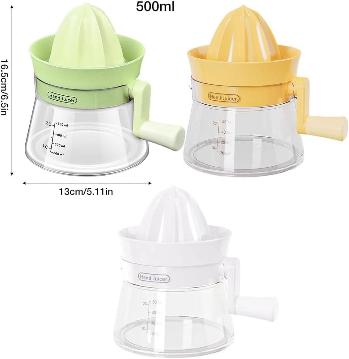 AIMALL Multi-Functional Manual Juicer for Orange and Lemon, Small Household Citrus Juicer with Pulp Separator, Durable Hand Press Fruit Juicer