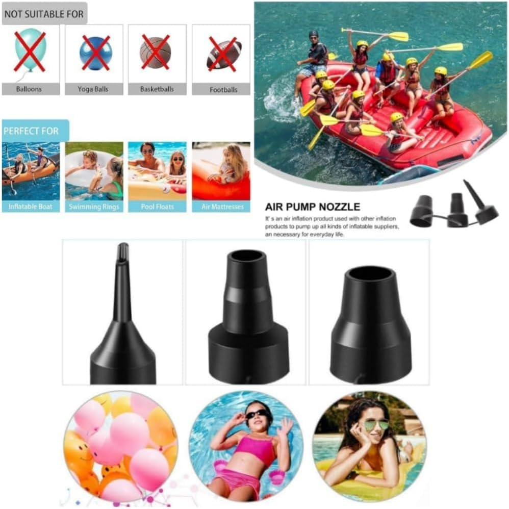 Goxfaca Electric Air Pump Rozzles, Portable Quick Fill Perfect Inflation Nozzles, Outdoor Camping Nozzles (2 Sets) image number 4