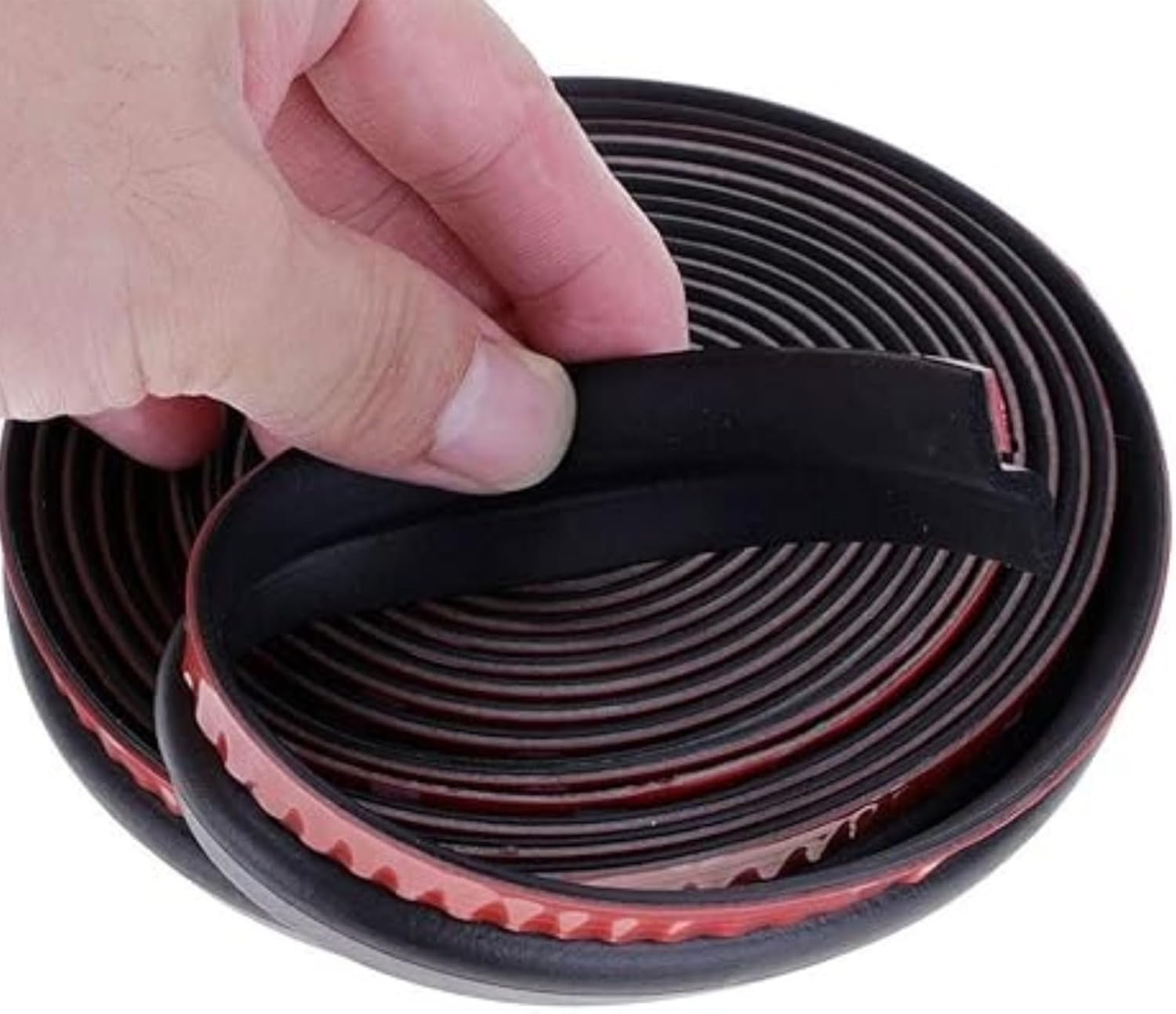 Kalione Car Door Seal Strip, Z-Shape Rubber Weatherstrip, 4M/13Ft Black Edge Trim Guards, Hollow Design for Window Door Engine Cover, Waterproof Noise Reduction