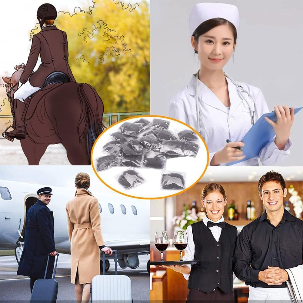 100 Pcs Hair Nets Invisible Elastic Edge Mesh Bun Hair Nets for Ballet Dance Black (100P)