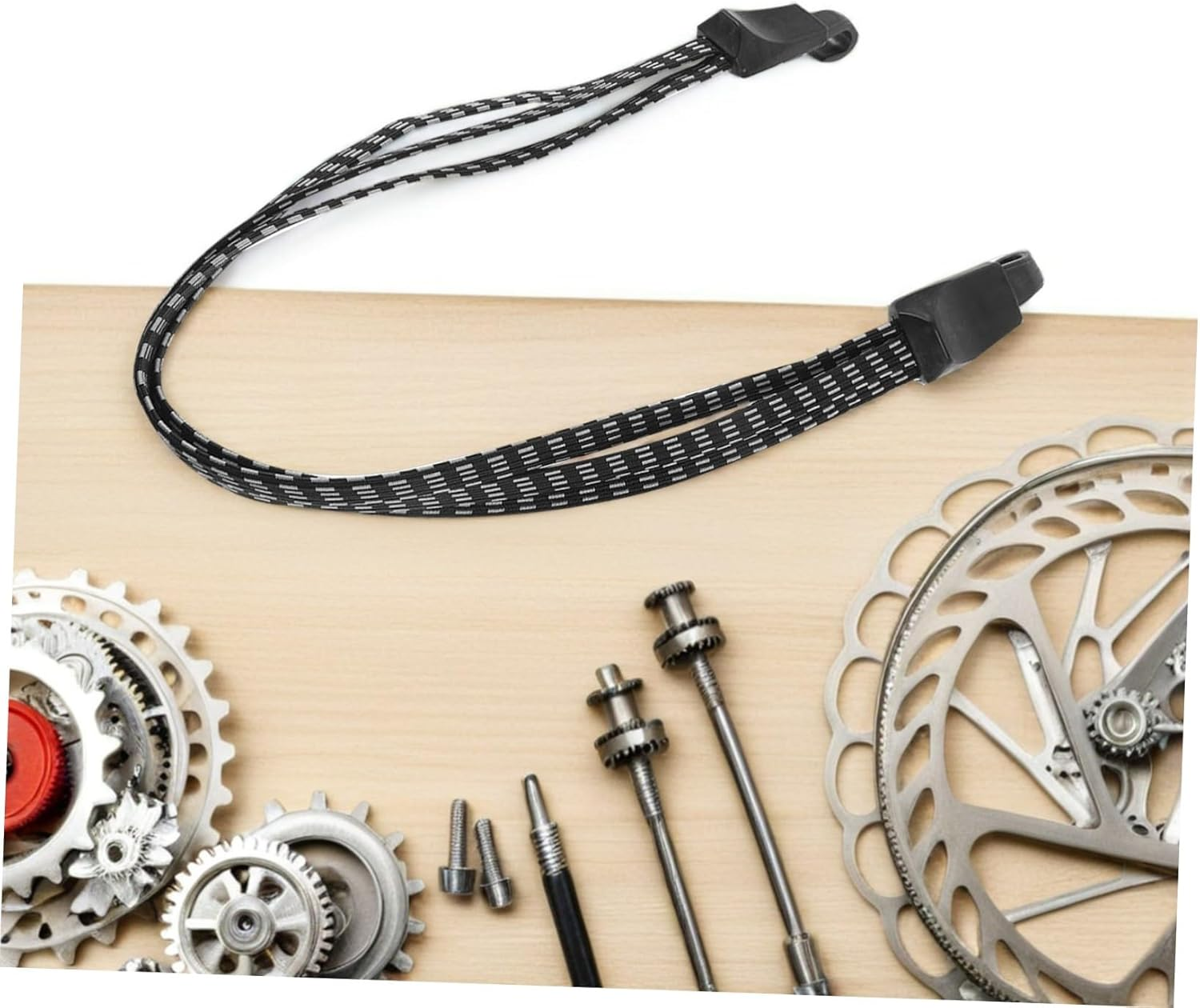 Toyvian 4Pcs Heavy Duty Elastic Binding Bands for Luggage Weather Resistant Tie down Straps with Quick Adjustment for Outdoor Cycling and Versatile Cargo Securing image number 5