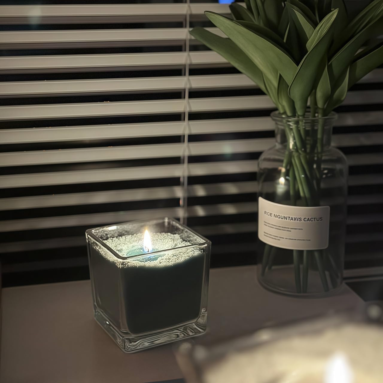 Candle Sand,100% Natural Plant Wax,300 G Candle Sand Lncluding 10 Wicks,1 Piece 300ML Glass Display Bottle,Creative DIY Wax Granules. (Lavender Fragrance) image number 2