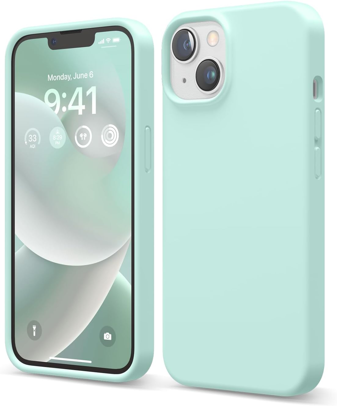 Elago Liquid Silicone Case Compatible with Iphone 14 Case (6.1"), Premium Silicone, Full Body Protection - 4 Layer Shockproof Phone Cover, Anti-Scratch Soft Microfiber Lining (Orange)