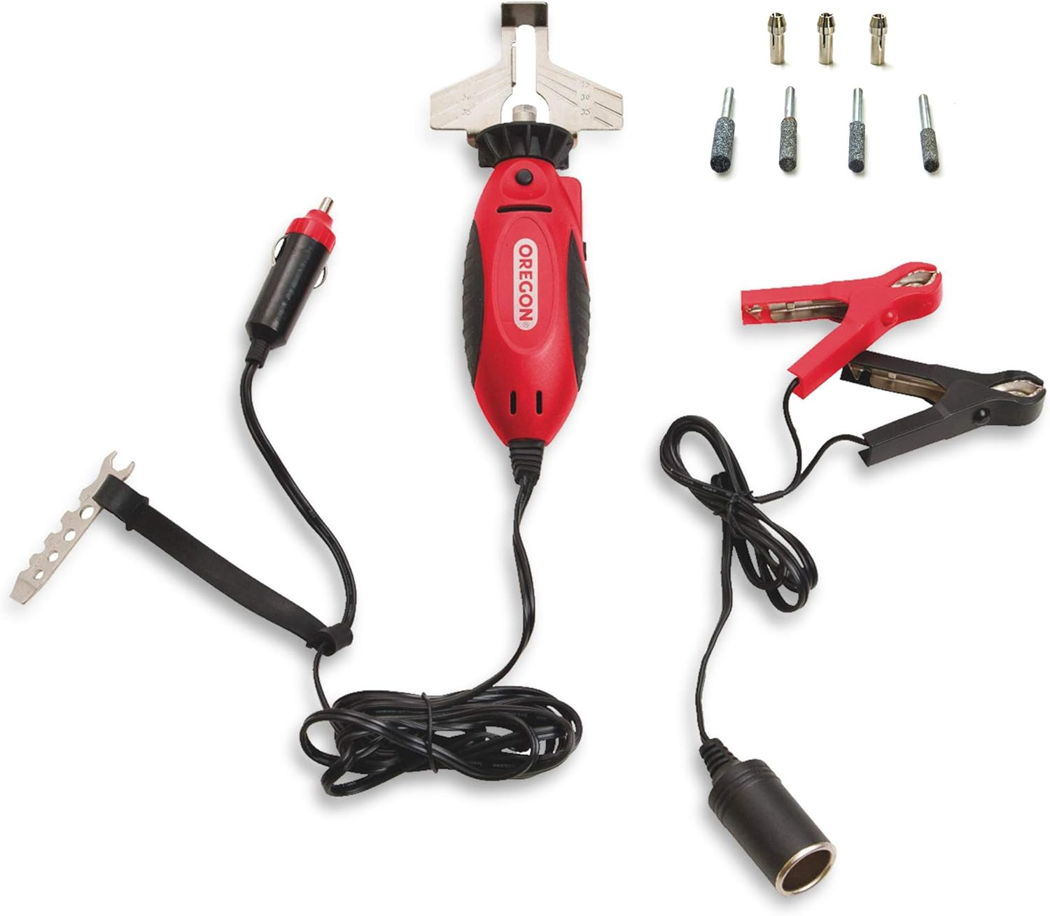 Oregon 12V Sure Sharp Electric Chainsaw Chain Sharpener & Chain Grinder, Universal Chain Saw Sharpening Device & Maintenance Sharpening Tool (585015) image number 4