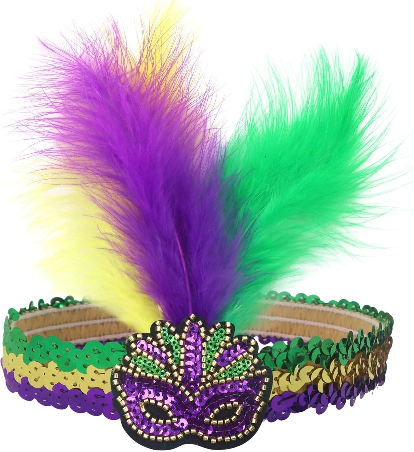 Carnival Headpiece, Colourful Feather Hair Bands, Feather Headband, Wedding Headpiece, Women'S Parrot Costume, Colourful Feathers Fascinator image number 2