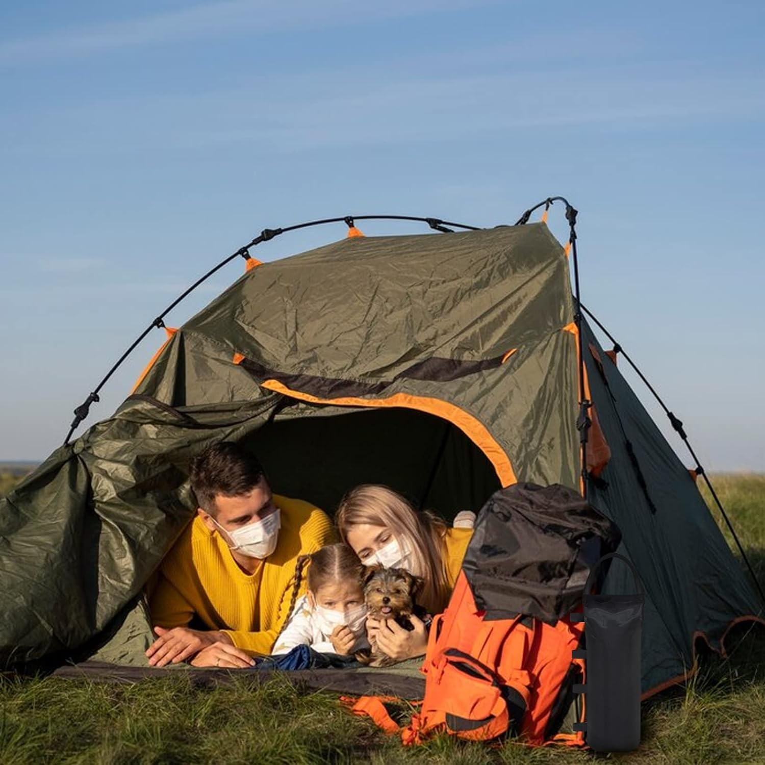 4Pcs 112 LBS Extra Large Pop up Canopy Weights Sand Bags, Leg Canopy Weights Sand Bags for Instant Outdoor Sun Shelter Canopy and Patio, without Sands (Black)