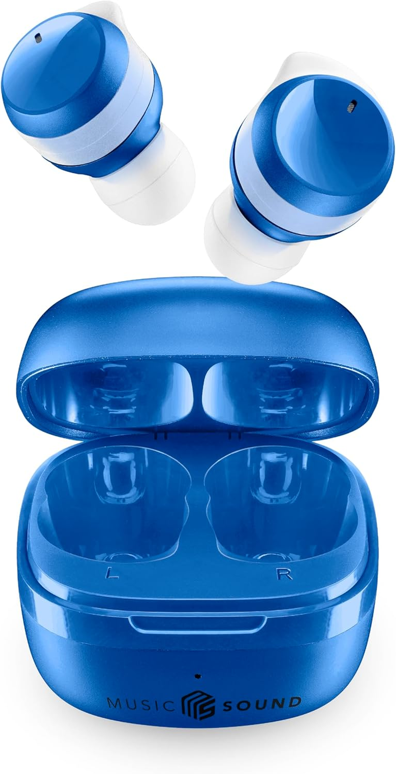 Music Sound - Flow - Wireless In-Ear Bluetooth Headset - Playtime 25 Hours - Yellow